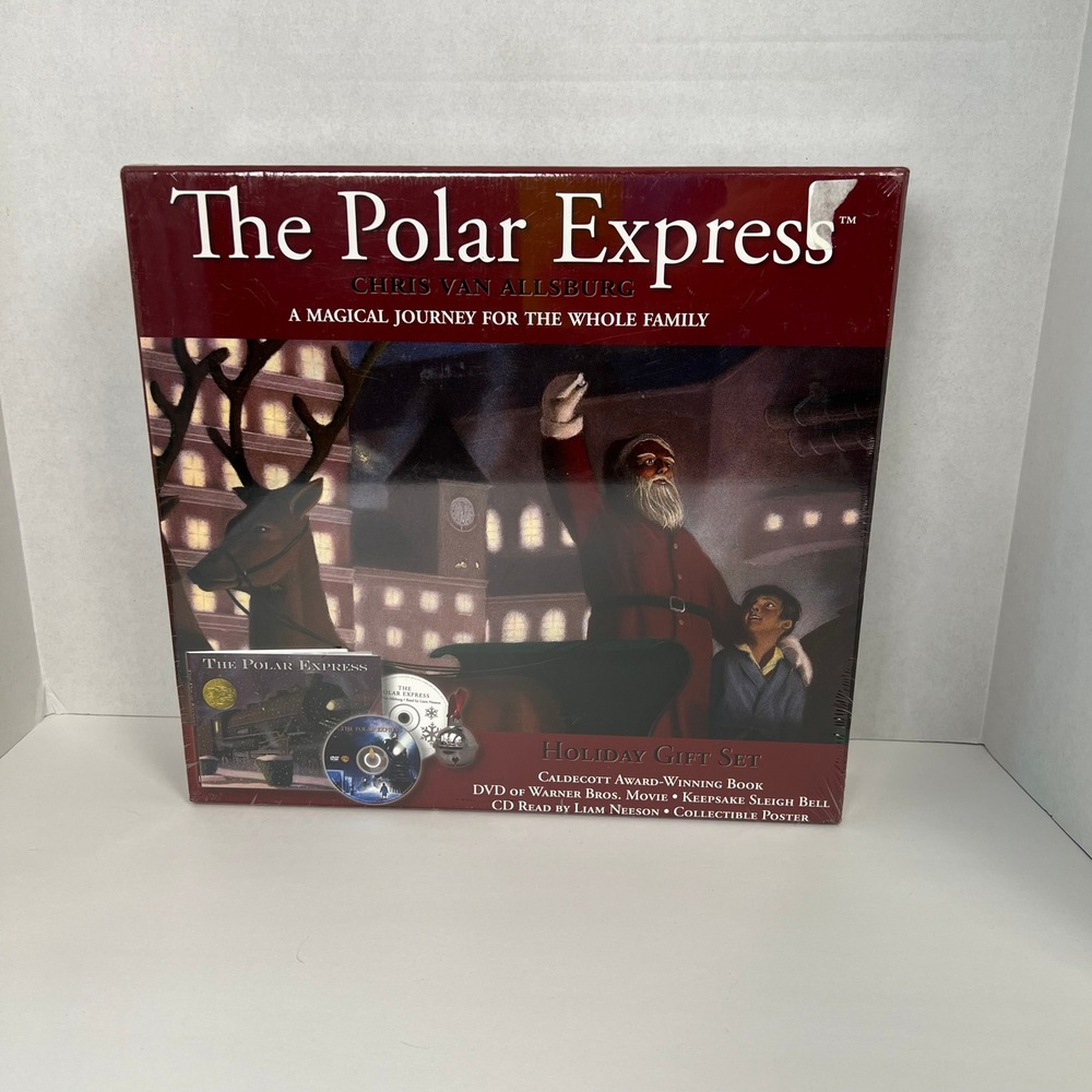 The Polar Express Holiday Gift Set Book DVD‎ CD Poster New Sealed